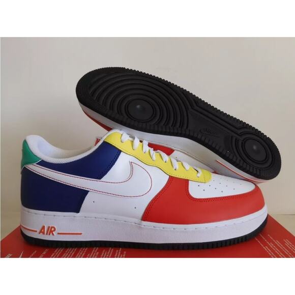Nike Other - Nike Air Force 1 07 LV8 "Multi Color" University Red-White Sz 15 [FN6840-657]